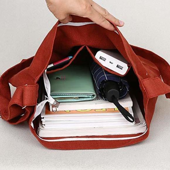 Retro Large Size Canvas Shoulder Bag Hobo Crossbody Handbag Casual :o) - Picture 3 of 6